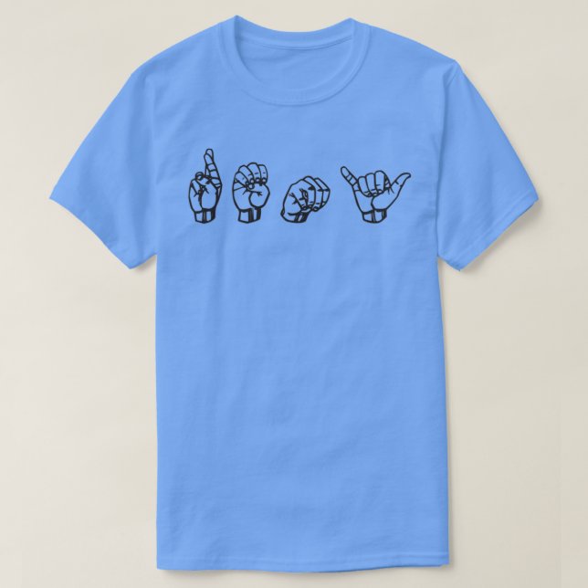 Remy Namn Hand Sign Language ASL Gift Named Remy T Shirt (Design framsida)