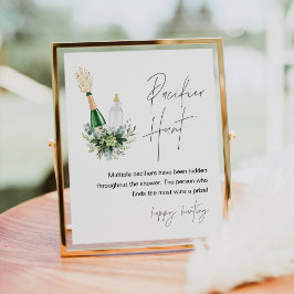 REMY Nappar Hunt Baby Shower Game Sign Poster