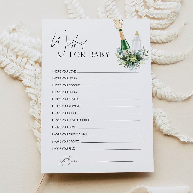 REMY Önskemål for Baby Shower Adapter Inbjudningar (Skapare uppladdad)