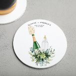 REMY Poppin Flaskor Baby Shower Underlägg Papper Rund<br><div class="desc">I Remy-samlingen visas en utsökt design som är perfekt för en "Poppin' Flaskor"-babydusch. Den här samlingen skapar en vacker och minnesvärd estetik som säkert imponerar och gläder alla dina gäster. Den innehåller en fantastisk champagne flaska och en känslig baby flaska,  tillsammans med en berusad vattenfärg.</div>
