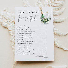 REMY som känner till Mamma Best Baby Shower Game C Inbjudningar