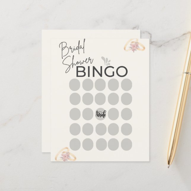 Ren Aesthetic Möhippa Bingo Card-spel (Fram/Back In Situ)