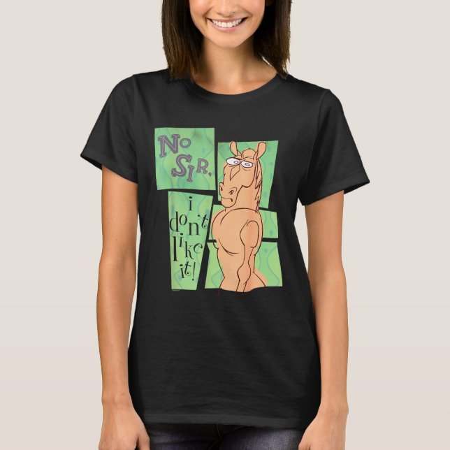 Ren &amp; Stimpy No Sir I Don’t Like It  T Shirt (Framsida)