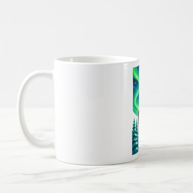 Ren Aurorans Natt Jul Kaffe Mugg (Vänster)