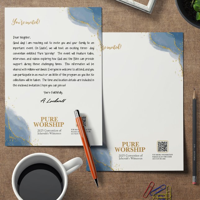 Ren besättning JW 2025 Anpassningsbar Brev Writing Brevhuvud (Skapare uppladdad)