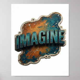 Ren Blå IMAGINE Poster