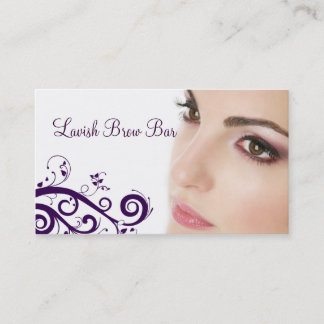 Ren blom- Cosmetologyvisitkort (lilor) Visitkort