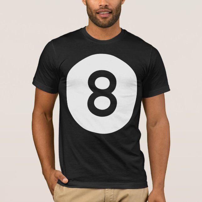 Ren boll 8 boll/åtta - tee (Framsida)