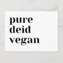 Ren Deid Vegansk Postkort