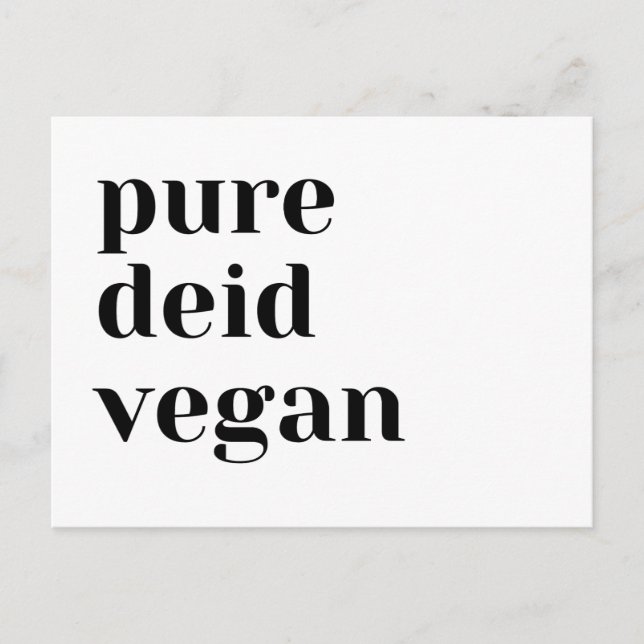 Ren Deid Vegansk Postkort Vykort (Framsida)