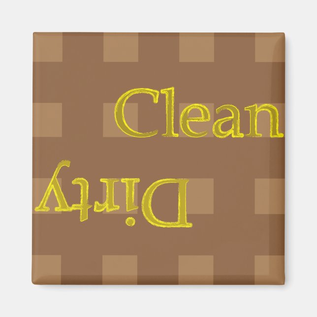 Ren Dirty Checker Brown Magnet (Framsidan)