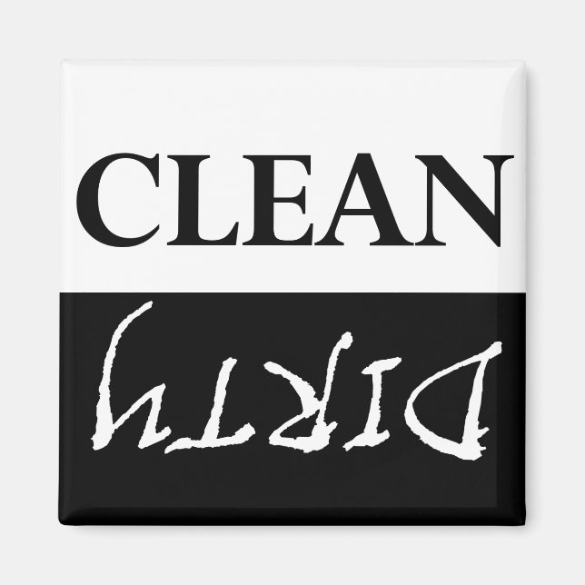 Ren/Dirty Dishwasher Magnet (Framsidan)