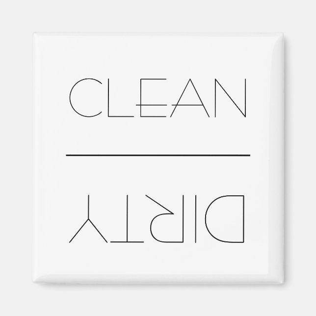 Ren/Dirty Dishwasher Magnet (Framsidan)