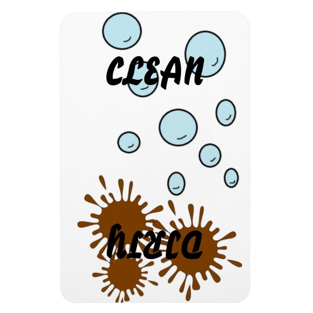 Ren/Dirty Dishwasher Magnet (Vertikal)