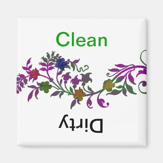 Ren/Dirty Dishwasher Magnet (Framsidan)