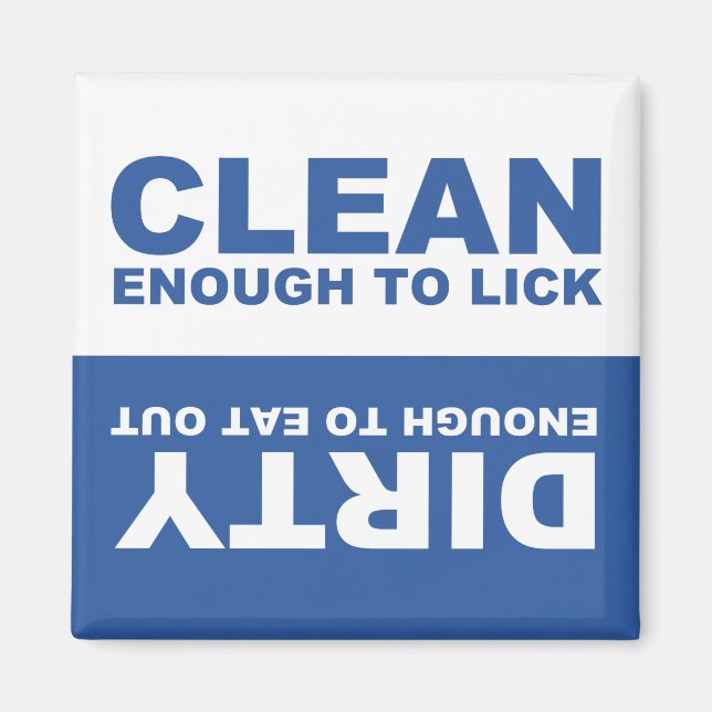 Ren Dirty Dishwasher magnet (blå) (Framsidan)
