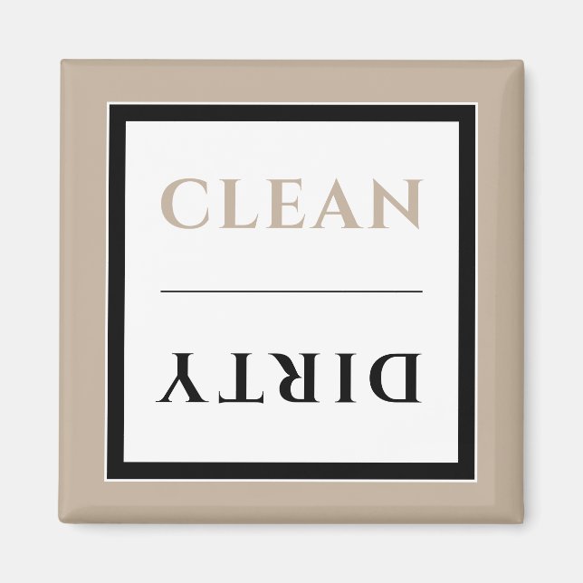 Ren/Dirty Dishwasher Magnet | NEUTRALT (Framsidan)