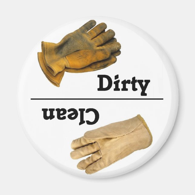 Ren/Dirty Glove Dishwasher Magnet (Framsidan)