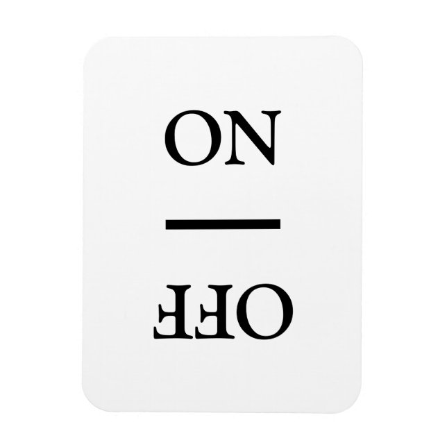 Ren Dirty ON, OFF Dishwasher Tvätt, svart vitt Magnet (Vertikal)