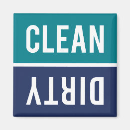 Ren Dirty Teal and Navy Blue Dishwasher Magnet