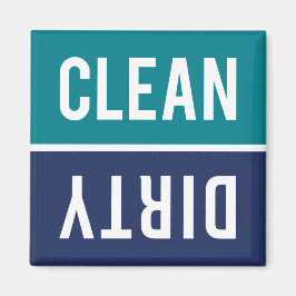 Ren Dirty Teal and Navy Blue Dishwasher Magnet