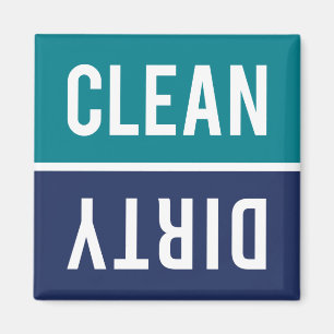 Ren Dirty Teal and Navy Blue Dishwasher Magnet