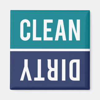 Ren Dirty Teal and Navy Blue Dishwasher Magnet