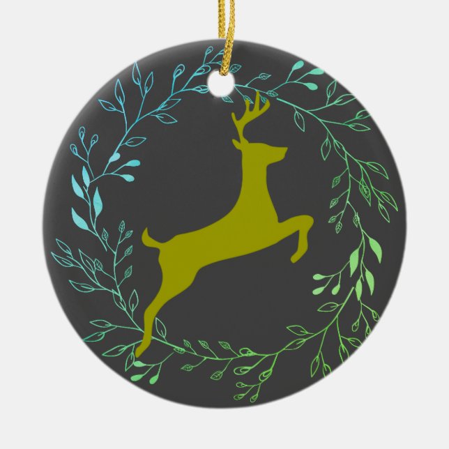 Ren - Donner Julgransprydnad Keramik (Framsidan)