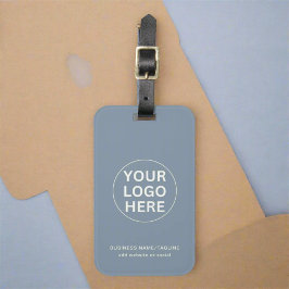 Ren Dustig Blå L Affärslogotyp Kampanj Bagagebricka