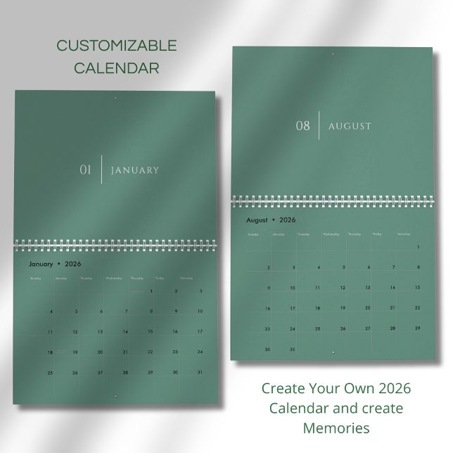Ren Elegemangslayout Kalender (Skapare uppladdad)