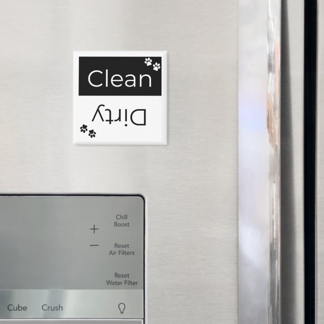 Ren eller Dirty Dishwasher Magnet: Tassavtryck Magnet (In Situ (Fridge))