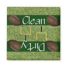 Ren eller smutsig Dishwasher Magnet