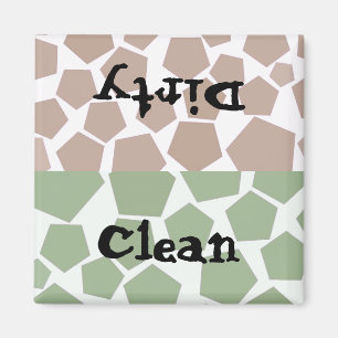 Ren eller smutsig hexagon design magnet