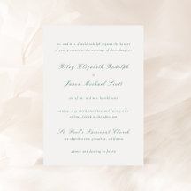 Ren emeraldgrön elegant wedding
