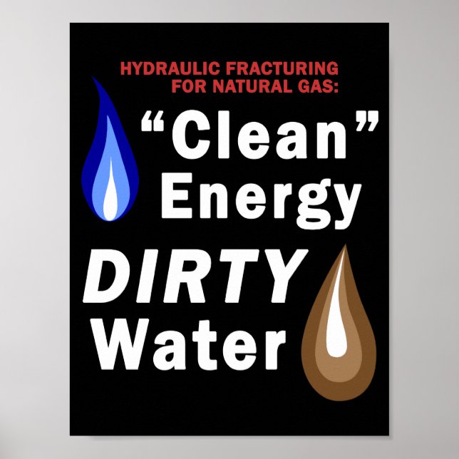 "Ren energi", DIRTY Vatten - Poster (Framsidan)