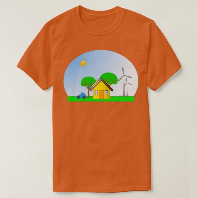 Ren energi Snö Globe T Shirt (Design framsida)