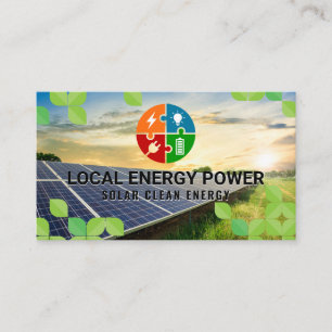 Ren energi Solpanel Teknik Visitkort