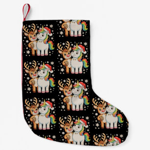 Ren Enhörning Jul Xmas Högtids Säsong Liten Julstrumpa