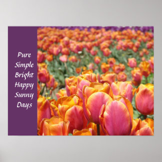 Ren Enkel Glad Solig Dag konsttryck Poster