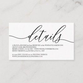 Ren Enkel Modern Lägg Till Ditt Foto Detaljer Mini Tilläggskort