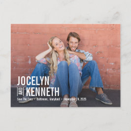 Ren enkelhet, redigerbar FÄRG sparar datumet Vykort