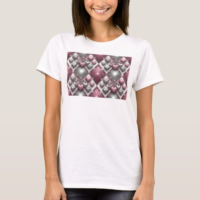 Ren färgglad KÄRLEKEN SVÄVAR I LUFTEN T-Shirt Desi (Framsida)