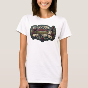 Ren färgglad STOLT MEDBORGARE I VINLAND Print T Shirt