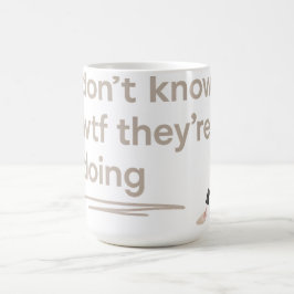 Ren flickkaos – Skincare Delulu Vibes Citat Kaffemugg