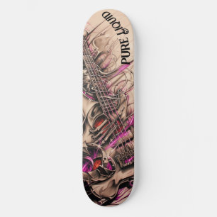 Ren flytande elektrisk gitarr mini skateboard bräda 18,5 cm