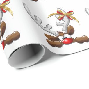 Ren förbryllat roligt jultecken presentpapper