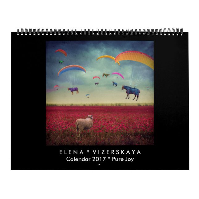 REN GLÄDJE för Elena Vizerskaya konstkalender 2017 Kalender (Omslag)