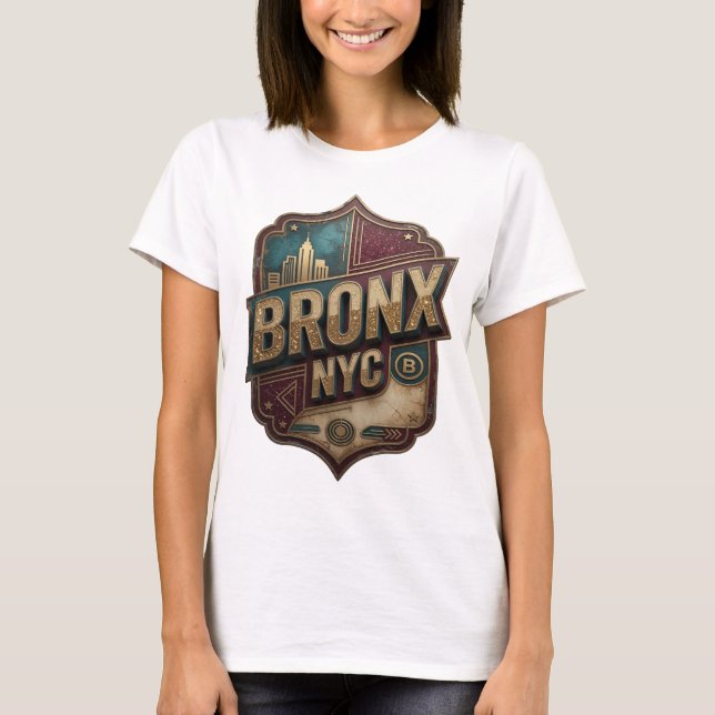Ren Gold BRONX NYC Slogan T-shirt (Framsida)