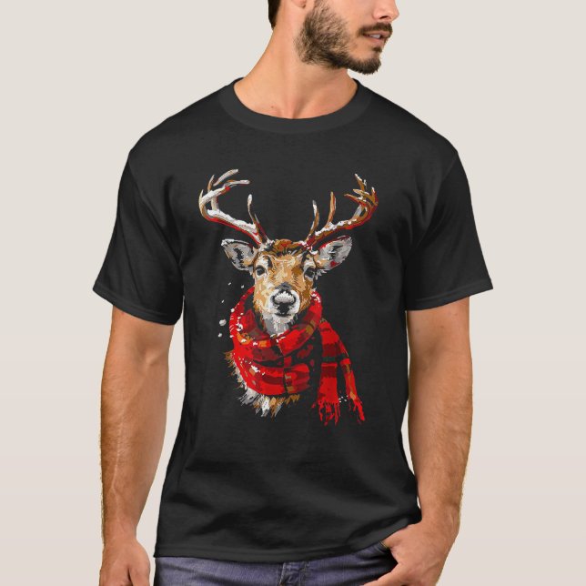 Ren Grafisk Illustration Ren  T Shirt (Framsida)