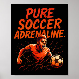 Ren Grafitti Fotboll Fan Prestar Adrenalin Kläder Poster